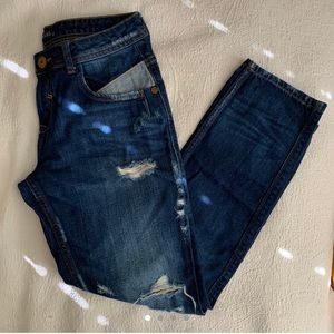 Zara Distressed Boyfriend Jeans